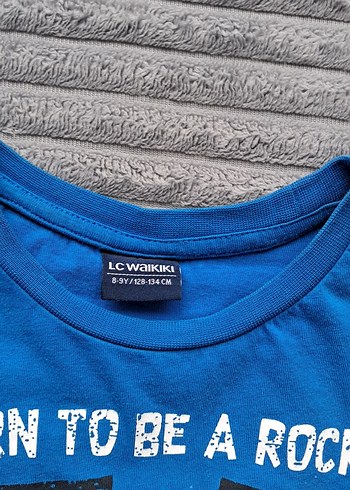 LC Waikiki Mavi Rock Punk Erkek Tişörtü, Kısa Kollu