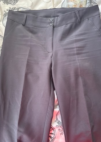 Diğer Gri Kadın Kumaş Pantolon Normal Kesim