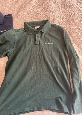 Columbia Erkek Uzun Kollu Yeşil Polo Tişört - Görsel 2