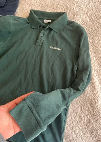 Columbia Erkek Uzun Kollu Yeşil Polo Tişört - Görsel 3