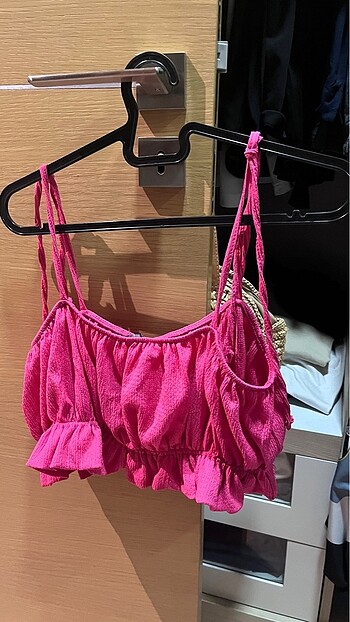 xl Beden pembe Renk Trendyolmilla pembe crop askılı