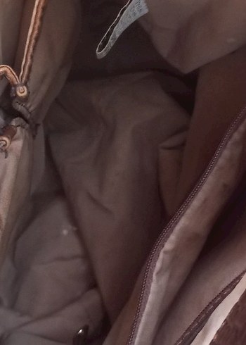 Kahverengi Deri Kadın Çanta - Görsel 5