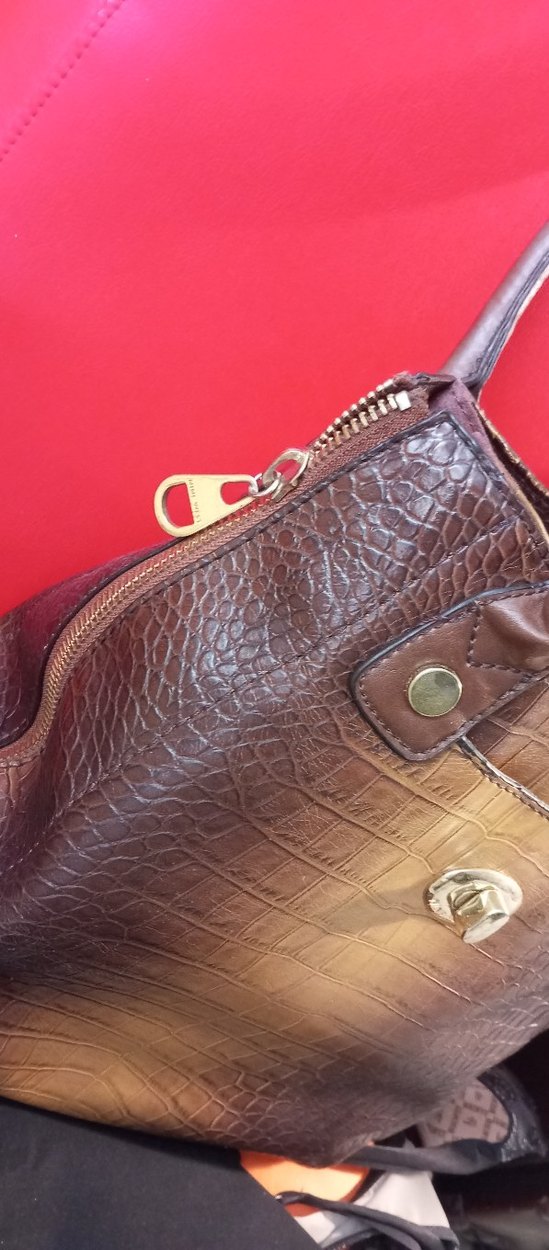 Kahverengi Deri Kadın Çanta - Görsel 3