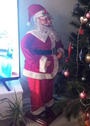 Renkli Kırmızı Noel Baba Figürü - Görsel 2