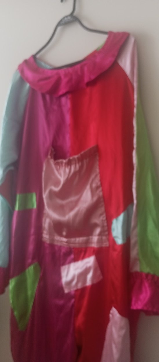 palyaco  Çok Renkli Uzun Tulum - Görsel 2