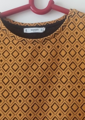 Mango Kahverengi Desenli etnik  Kadın bluz - Görsel 2
