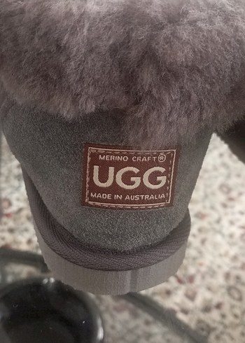 ugg Gri Süet Kürklü bot (oshyo benzeri - Görsel 4