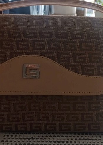 Bej Deri Baskılı Kadın Çanta - Görsel 3