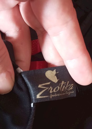 Kırmızı Dantel Detaylı Gotik Straplez Büstiyer brazilya dan - Görsel 5