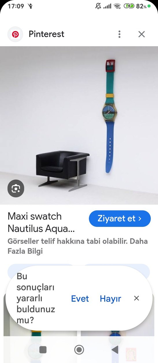 orjinal Çok Renkli Swatch DUVAR saati vintage 80 s - Görsel 2