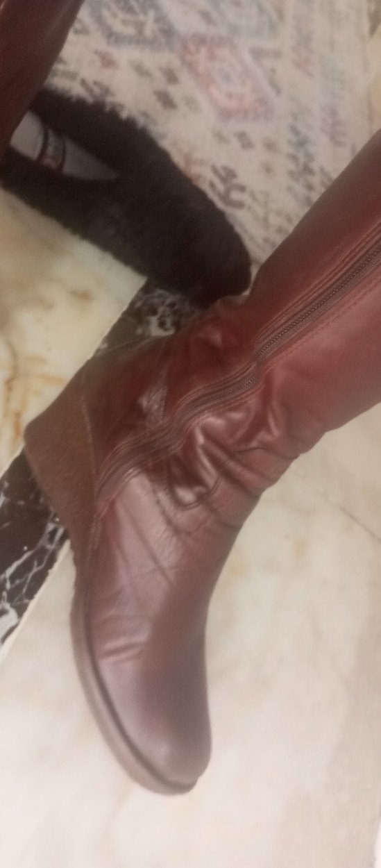 Kahverengi  hakiki Deri Kadın  Bot - Görsel 3