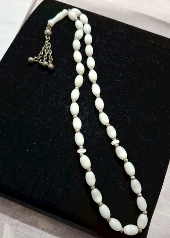 Beyaz Minimalist Erkek Tesbih - Görsel 3