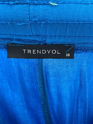 38 Beden mavi Renk Trendyol & Milla Kumaş Pantolon %70 İndirimli.
