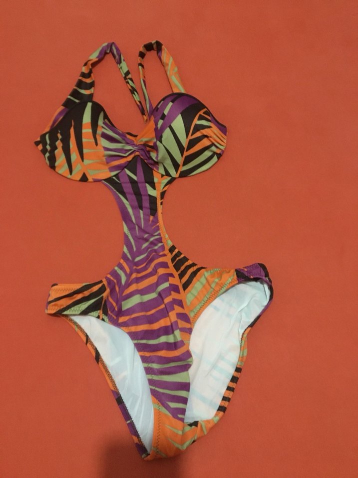 Çok Renkli Bağcıklı Midi Mayo - Görsel 3