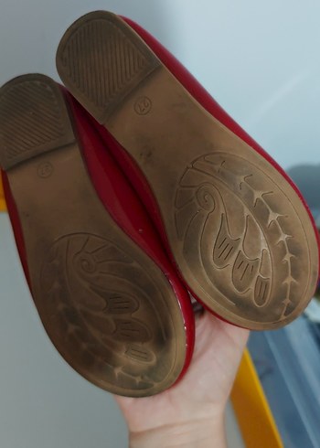 Kız Çocuk Kırmızı Fiyonklu Babet Ayakkabı - Görsel 2