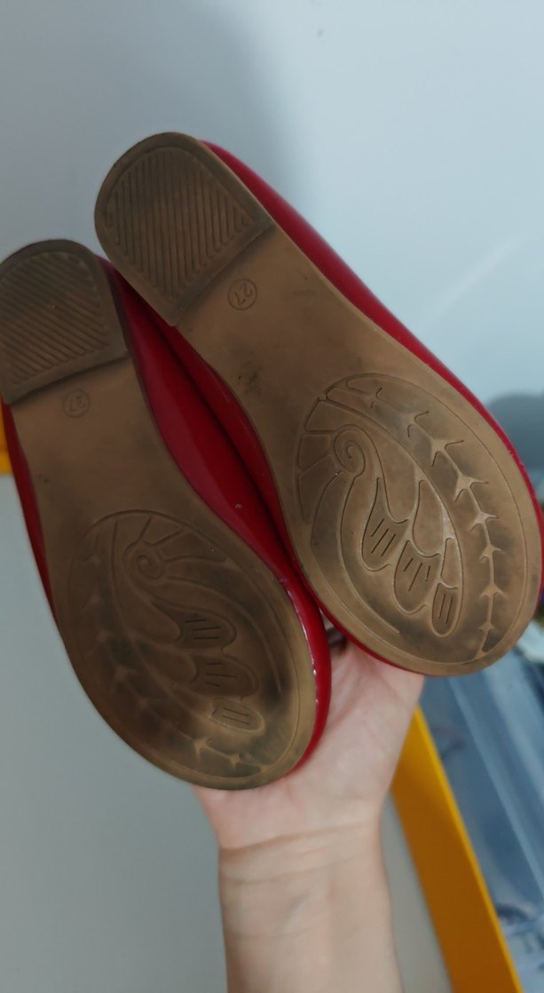 Kız Çocuk Kırmızı Fiyonklu Babet Ayakkabı - Görsel 2