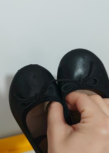 Kız Çocuk Siyah Tokalı Babet Ayakkabı - Görsel 2