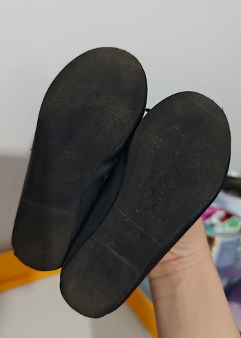 Kız Çocuk Siyah Tokalı Babet Ayakkabı - Görsel 3