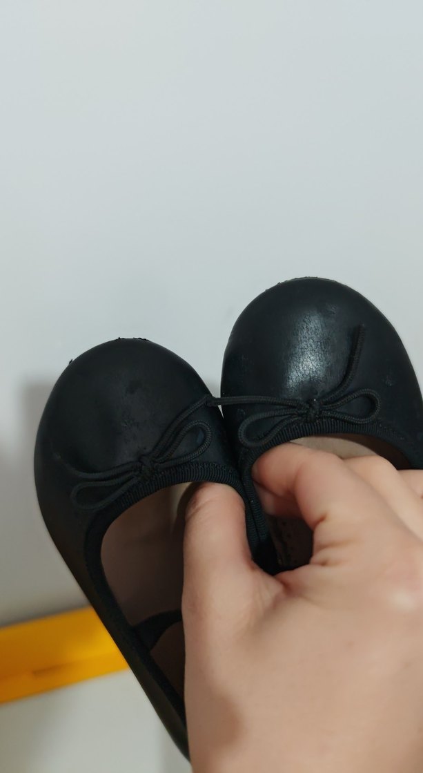 Kız Çocuk Siyah Tokalı Babet Ayakkabı - Görsel 2