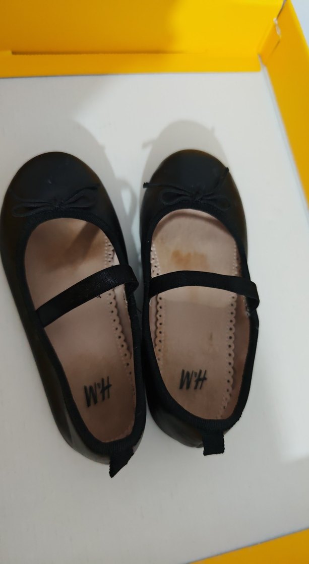 Kız Çocuk Siyah Tokalı Babet Ayakkabı - Görsel 4