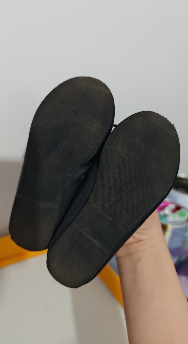 Kız Çocuk Siyah Tokalı Babet Ayakkabı - Görsel 3