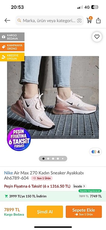 Nike spor ayakkabı