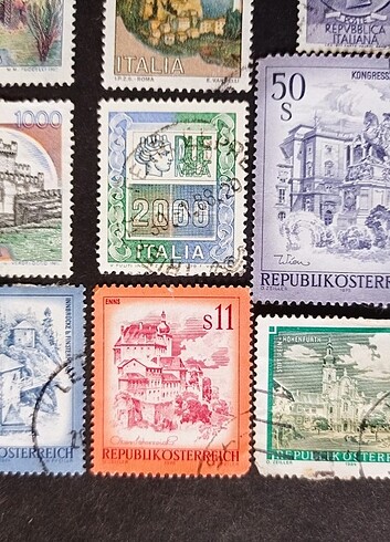 Beden İTALYA VE AVUSTURYA POSTA PULLARI