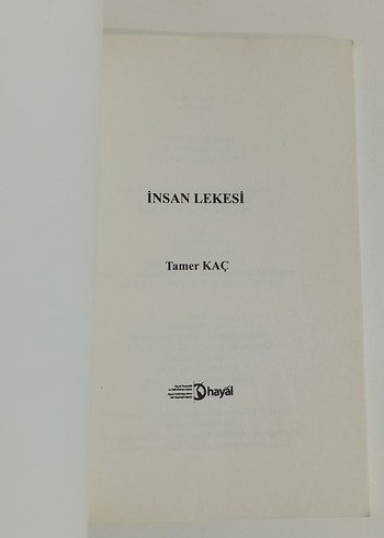 İNSAN LEKESİ ŞİİR KİTABI "TAMER KAÇ" - Görsel 2