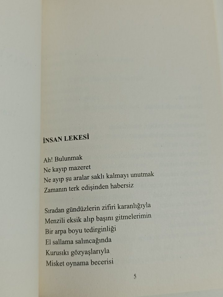 İNSAN LEKESİ ŞİİR KİTABI "TAMER KAÇ" - Görsel 4