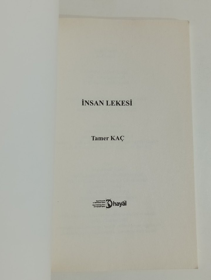 İNSAN LEKESİ ŞİİR KİTABI "TAMER KAÇ" - Görsel 2