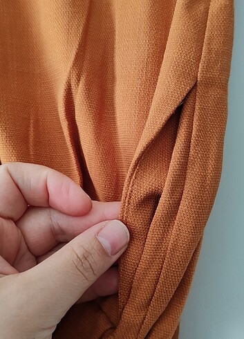 Havuç kesim kumaş pantalon - Görsel 5