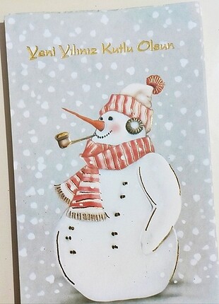 Beden Renk Kabartmalı yaldızlı Kartpostallar