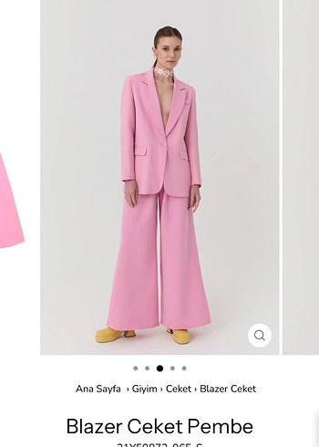 Quzu Quzu marka Pembe Kadın Blazer Ceket