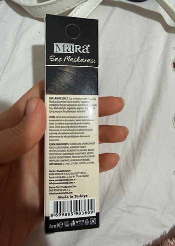 MaRa Suya Dayanıklı Siyah Saç Maskarası - Görsel 2