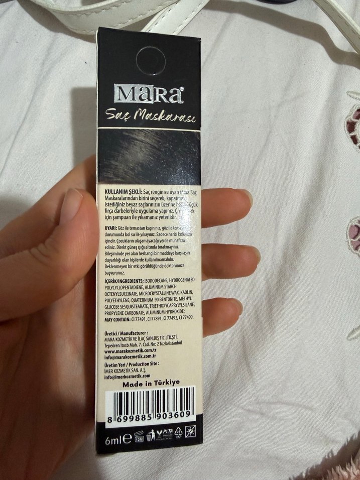 MaRa Suya Dayanıklı Siyah Saç Maskarası - Görsel 2