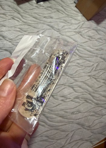 Turkuaz Taşlı Metal Tokalı Vintage Toka - Görsel 4