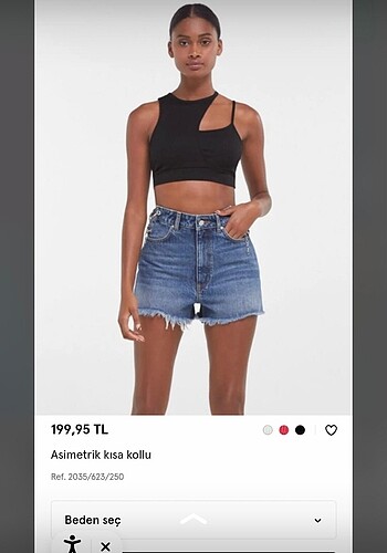 Bershka Bershka tek omuz askılı fitilli crop