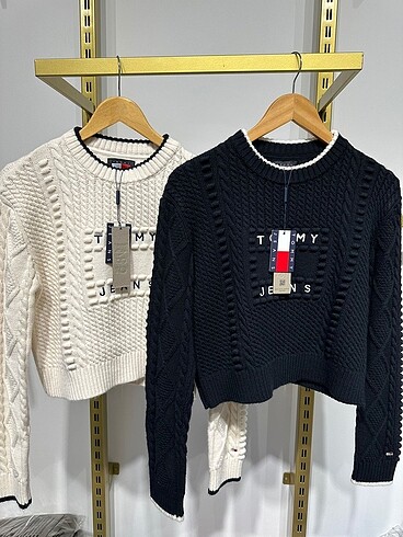 s Beden beyaz Renk Tommy Hilfiger Bubble cable kazak