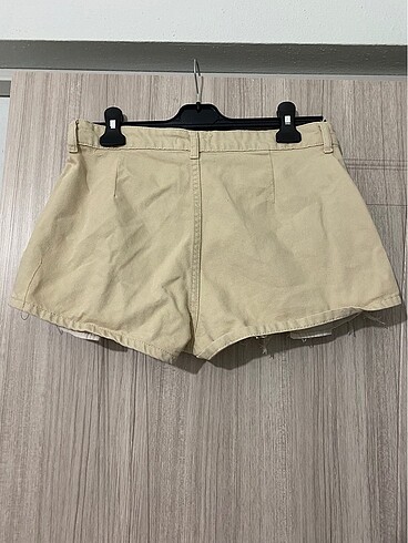 38 Beden Trendyol Bej Kot Şort Etek