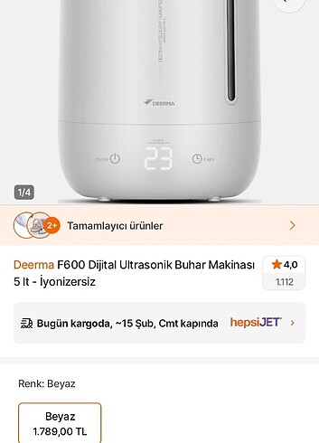 deerma f600 model hava nemlendirici - Görsel 5