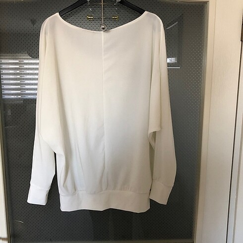 Yarasa kol beyaz bluz - Görsel 2