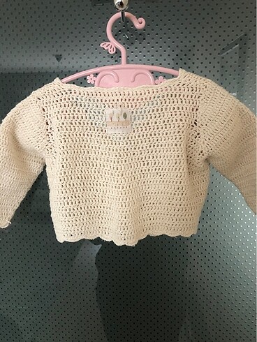 Yenidoğan organik naturel hırka - Görsel 5