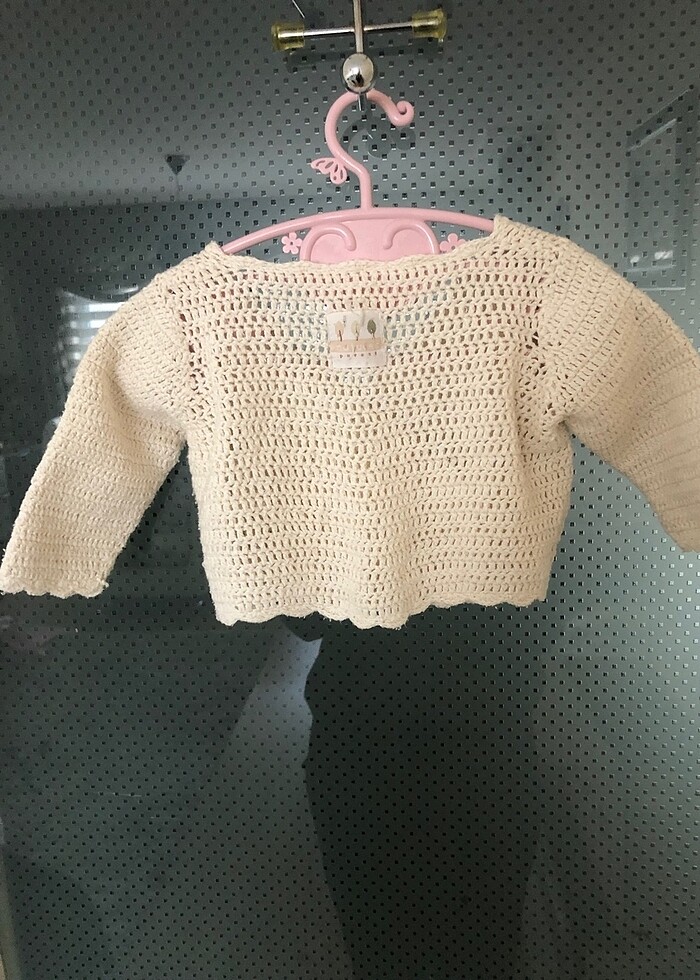 Yenidoğan organik naturel hırka - Görsel 4