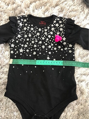 Koton kız bebek siyah badi - Görsel 6