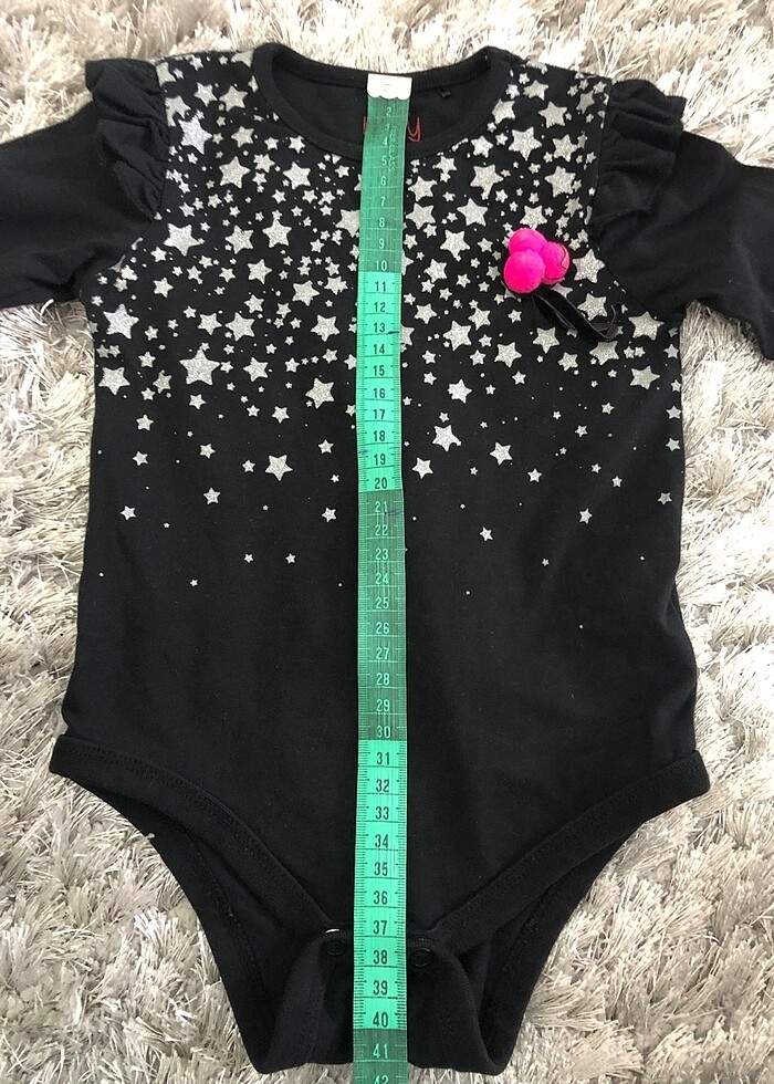 Koton kız bebek siyah badi - Görsel 5