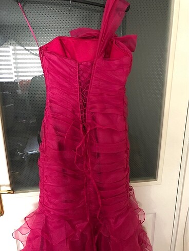Pembe kına elbisesi - Görsel 6