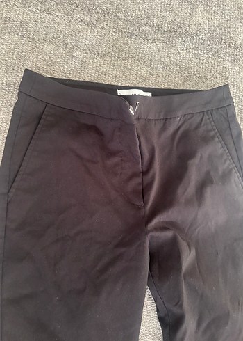 Mango Siyah kumaş pantolon