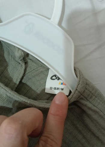 Gri Baskılı Bebek gömlek