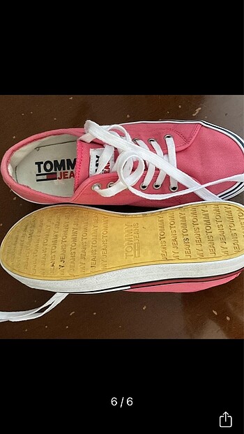 38,5 Beden pembe Renk Tommy ayakkabı 38.5
