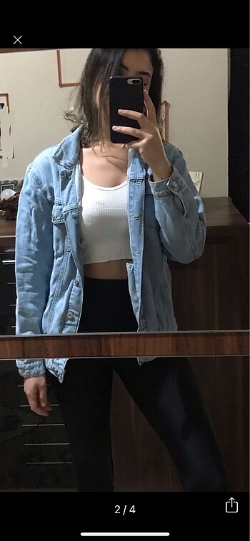 Mavi Jeans Mavi kot ceket oversize